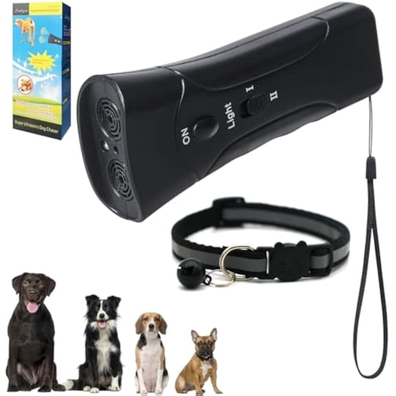 Bark Button for Dog, Petgentle - Pet Gentle Anti Barking Device, Ultrasonic Dog Bark Deterrent & Trainer Instantly Stop Barking Other Bad Behaviors, for Large and Small Dog (1pcs)