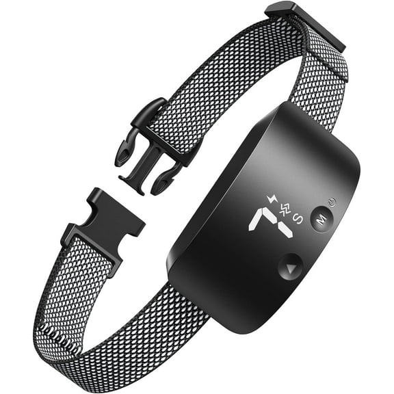 Bark Collar for Dogs,Rechargeable Anti Barking Training Collar with 7 Adjustable Sensitivity and Intensity Beep Vibration for Small Medium Large Dogs (White)