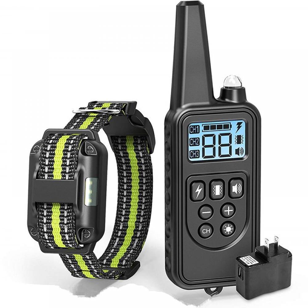 Enlightened Waterproof Bark Control Collar with Shock, Vibration & Sound Modes for Large Dogs