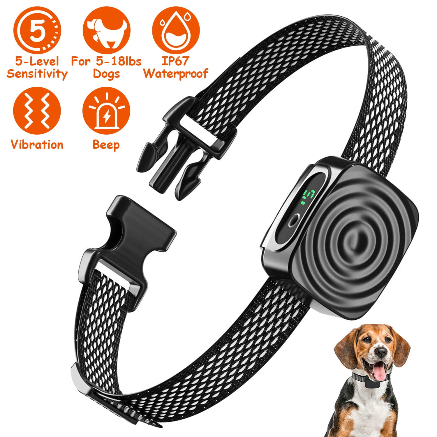 Bark Collar for Small Dogs 518lbs Small Dog, iMounTEK Anti Bark Collar No Shock Dog Training