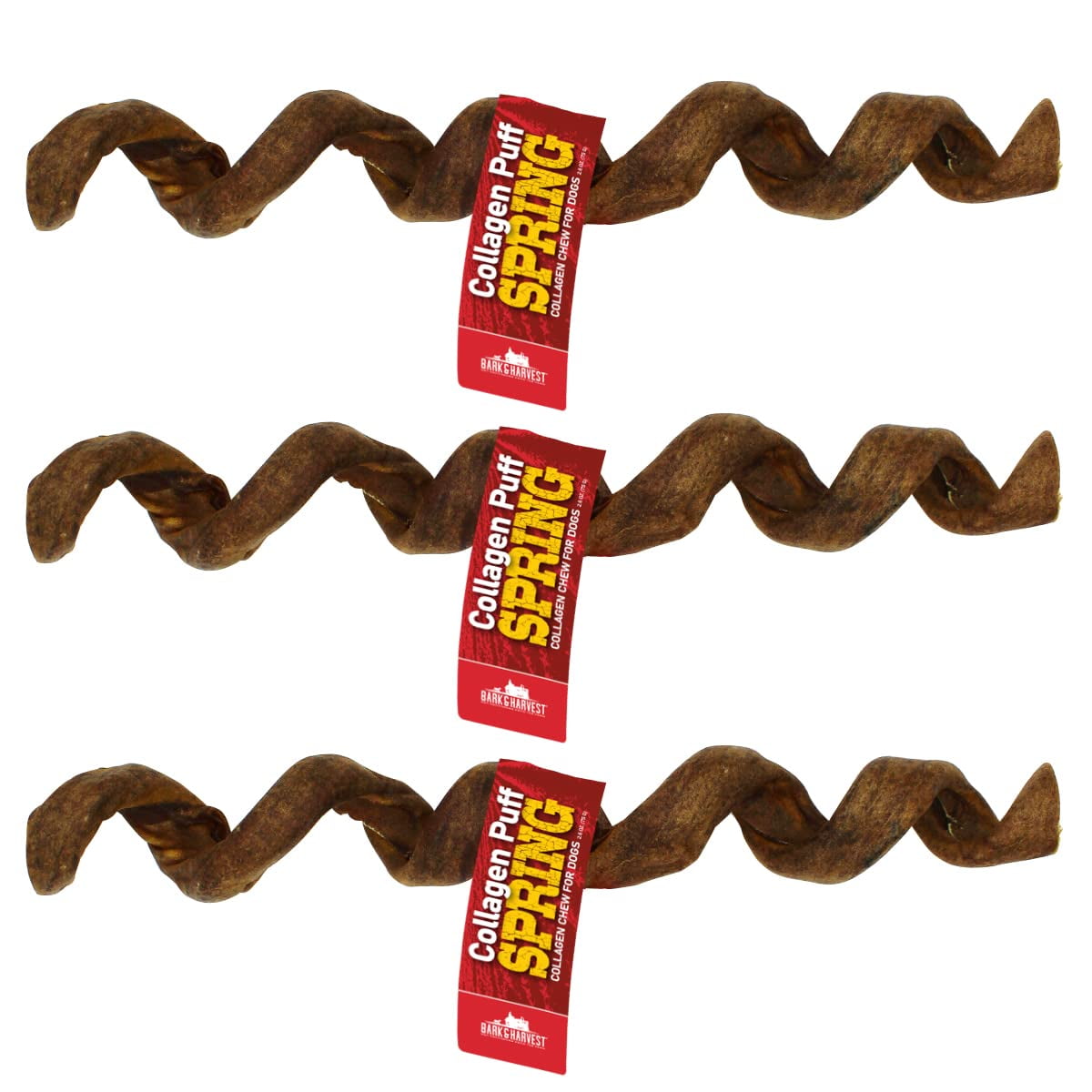 Bark & Harvest Beef YPF5 Collagen Puff Spring Dog Treat All Natural