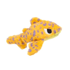BARK Leopold Leopard Shark Ocean Fish Yellow Purple Plush Dog Toy