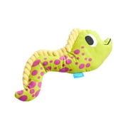 BARK Maury Eel Ocean Eel Squeaky Plush Dog Toy, Green