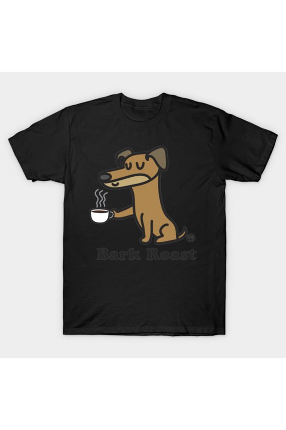 Bark Roast Dog Funny Vintage Retro Classic Graphic Novelty Art Tee Unisex T-Shirt, for men & women, up to size 5XL
