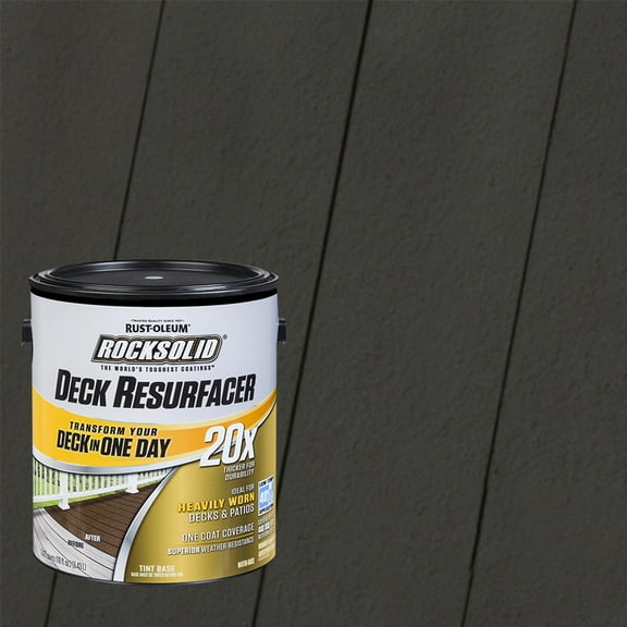 Bark, Rust-Oleum RockSolid 20X Exterior Wood Deck Resurfacer-319178T, Gallon