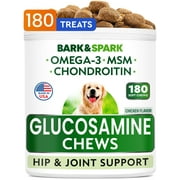 Bark&Spark Glucosamine Chews, For Dogs and Cats, Chicken , 180 Soft Chews, 15 oz (432 g)