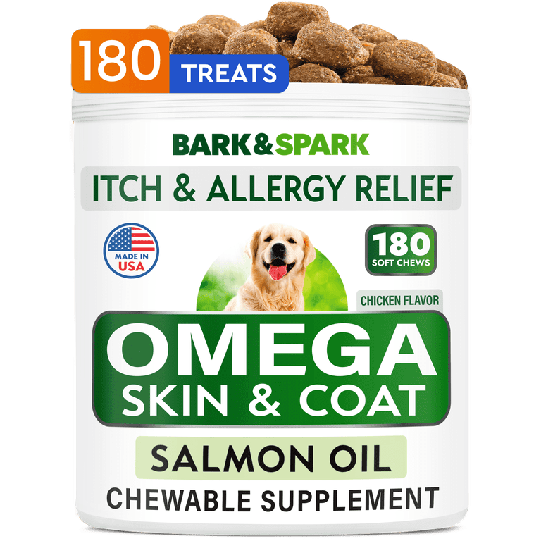 Bark Spark Omega 3 Skin Coat Dog Supplement