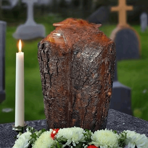 Bark Wood urn, Handmade Turn Rosewood Natural Tree Bark Round Urns,Human Ash Memorial Cremation Urn Storge Hoom Decorative Urn Male/Female/Ashes,Large 140 Cubic Inches$$Home Decor, Kitchen, & Other