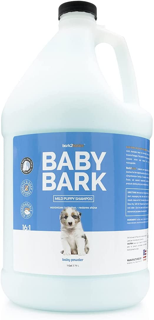Bark2Basics Baby Bark Puppy Shampoo for Dogs, 1 Gallon Naturally