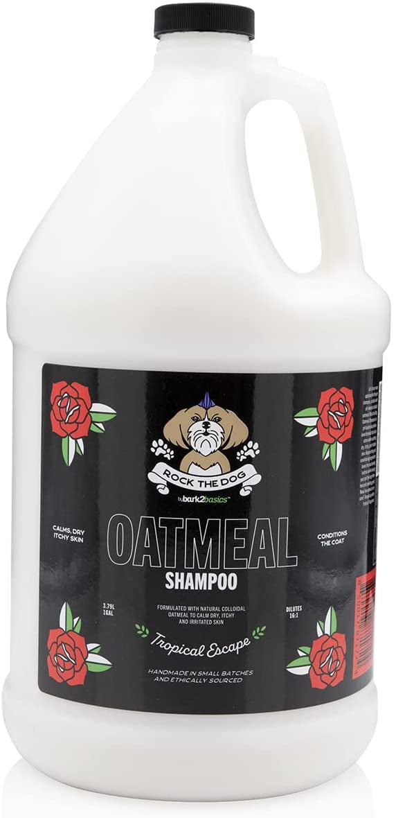 Bark2Basics Rock the Dog Oatmeal Pet Shampoo, 1 Gallon Colloidal