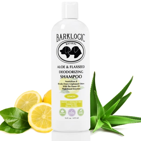 BarkLogic Aloe & Flaxseed Deodorizing Shampoo - Lemon Tree