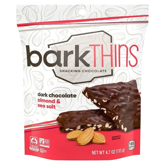 BarkThins Snacking Chocolate Almond Sea Salt 4.7oz