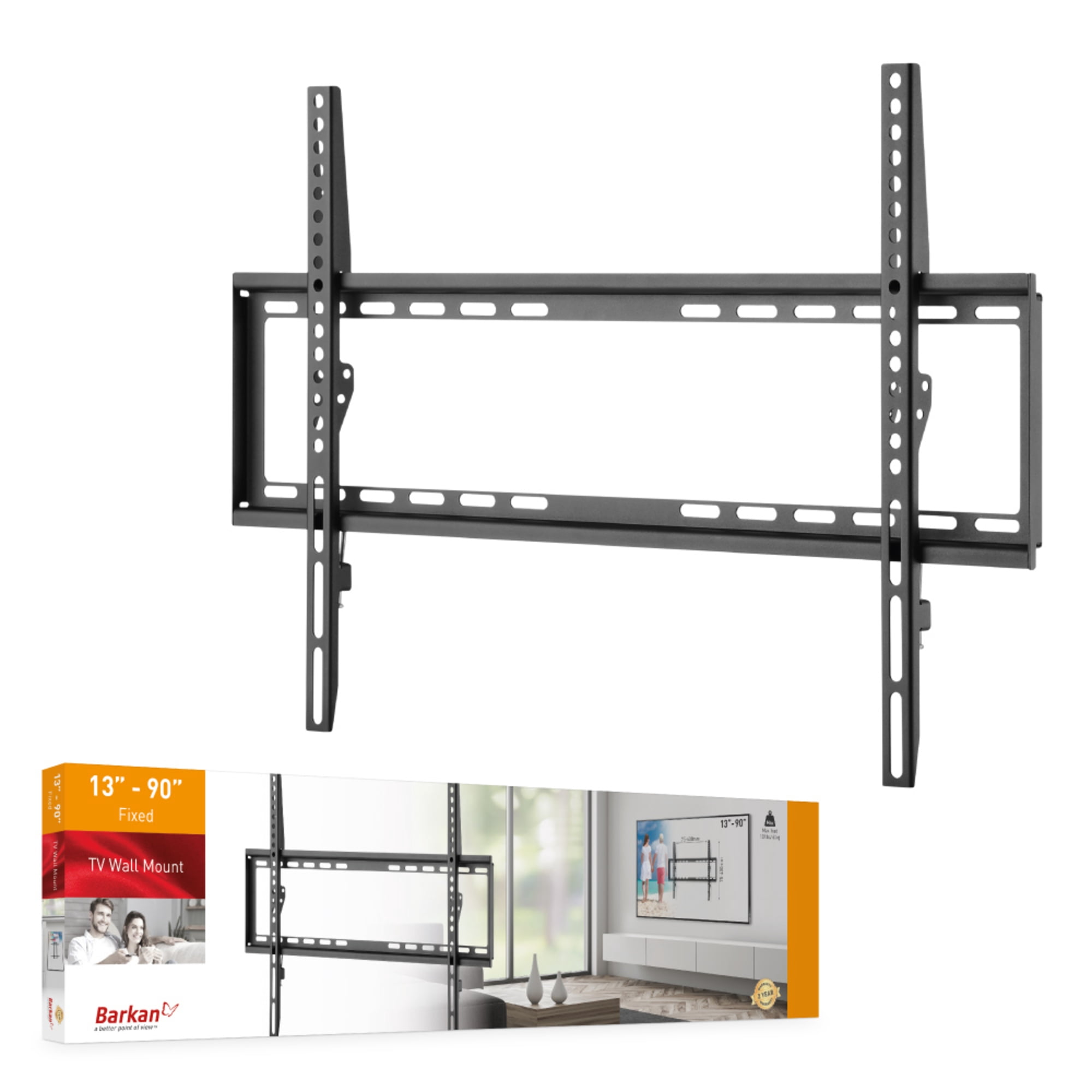 Barkan E407 Tv Wall Mount, 13 - 90 Inch Fixed Flat