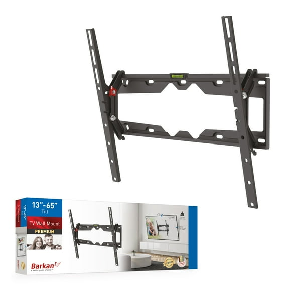 Barkan Tilt TV Wall Mount 19 - 65 inch Auto Safety Locking Patent Lifetime Warranty