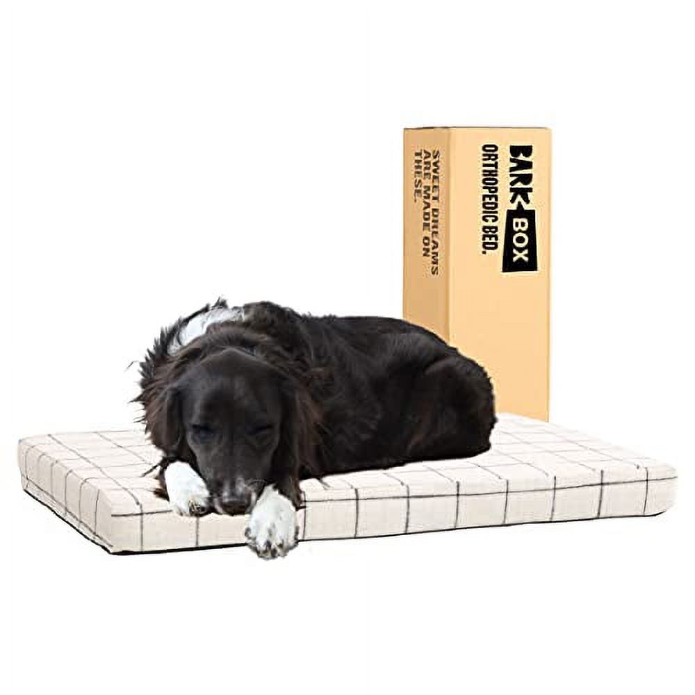 Barkbox Memory Foam Platform Dog Bed Plush Mattress for Orthopedic