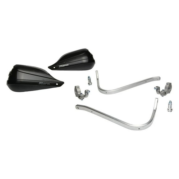 Barkbusters Universal Storm Two Point Mounted Handguard Kit Black 7/8" Bars