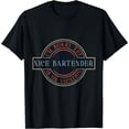 thumbnail image 1 of Barkeeper Shirt Women Barmaid Barman Bartender T-Shirt Black 4X-Large, 1 of 4