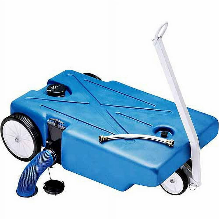 Barker 25 Gal. Pneumatic 4-Wheeler Polyethylene Tote-Along RV Waste Tank With 3 in. Waste Valve Barker 25 Gal. Pneumatic 4-Wheeler Polyethylene Tote-Along RV Waste Tank With 3 in. Waste Valve