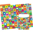 thumbnail image 1 of Barker Creek 12 File Folders 30 Peel & Stick Pockets Set - Retro (What A Square) (BC3531), 1 of 4