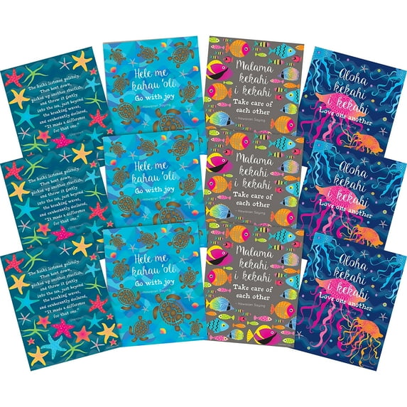 Barker Creek Art Prints, Take Care of Each Other, Set of Inspirational Art Prints from Barker Creek's Kai Ola Collection with a Motivational Theme, 8" x 10", Suitable for Framing, Set of 12 (4198)