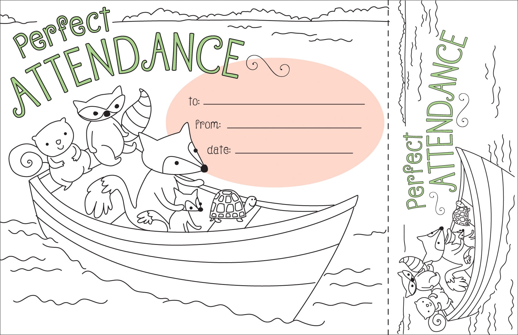 Barker Creek Color Me! Attendance Awards & Bookmarks Set (BC428)