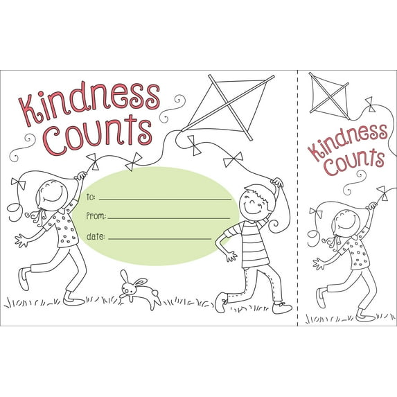 Barker Creek Color Me! Kindness Counts Awards & Bookmarks Set (BC432)