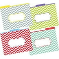 thumbnail image 1 of Barker Creek Designer File Folders Set of 12, Beautiful Chevron, Multicolor Chevrons on Outside, Soft Colors on Inside, Letter Size, 1/3 Cut Tabs, 12-Pack, Home, School and Office Supplies (1331), 1 of 2