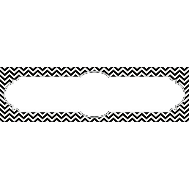 Barker Creek DoubleSided Desk Nameplates & Bulletin Board Signs, Black