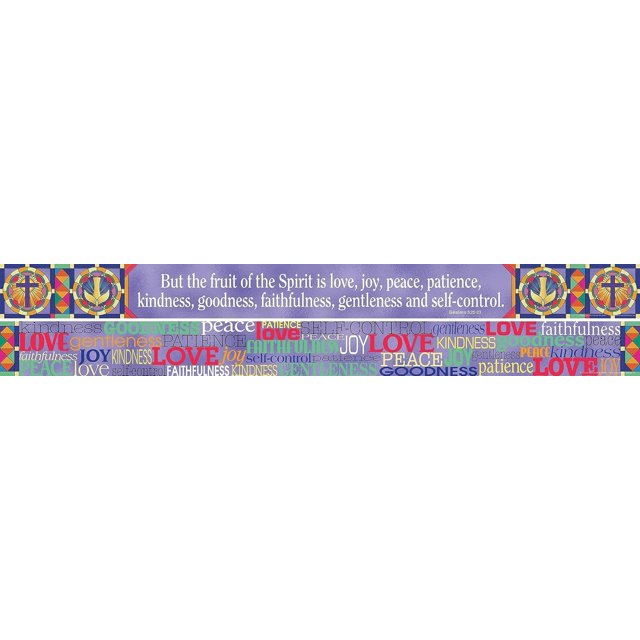 Barker Creek DoubleSided Spiritual Border with Inspirational Verse