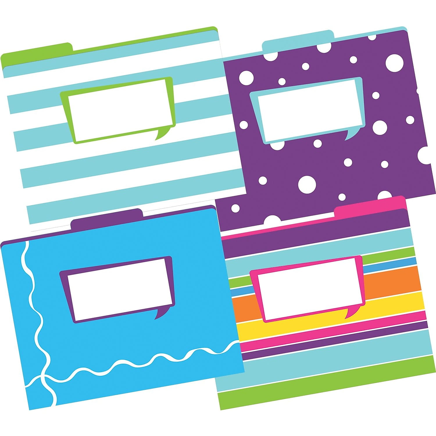 Barker Creek Letter-Size File Folders 12 Count - Happy (LL-1334)