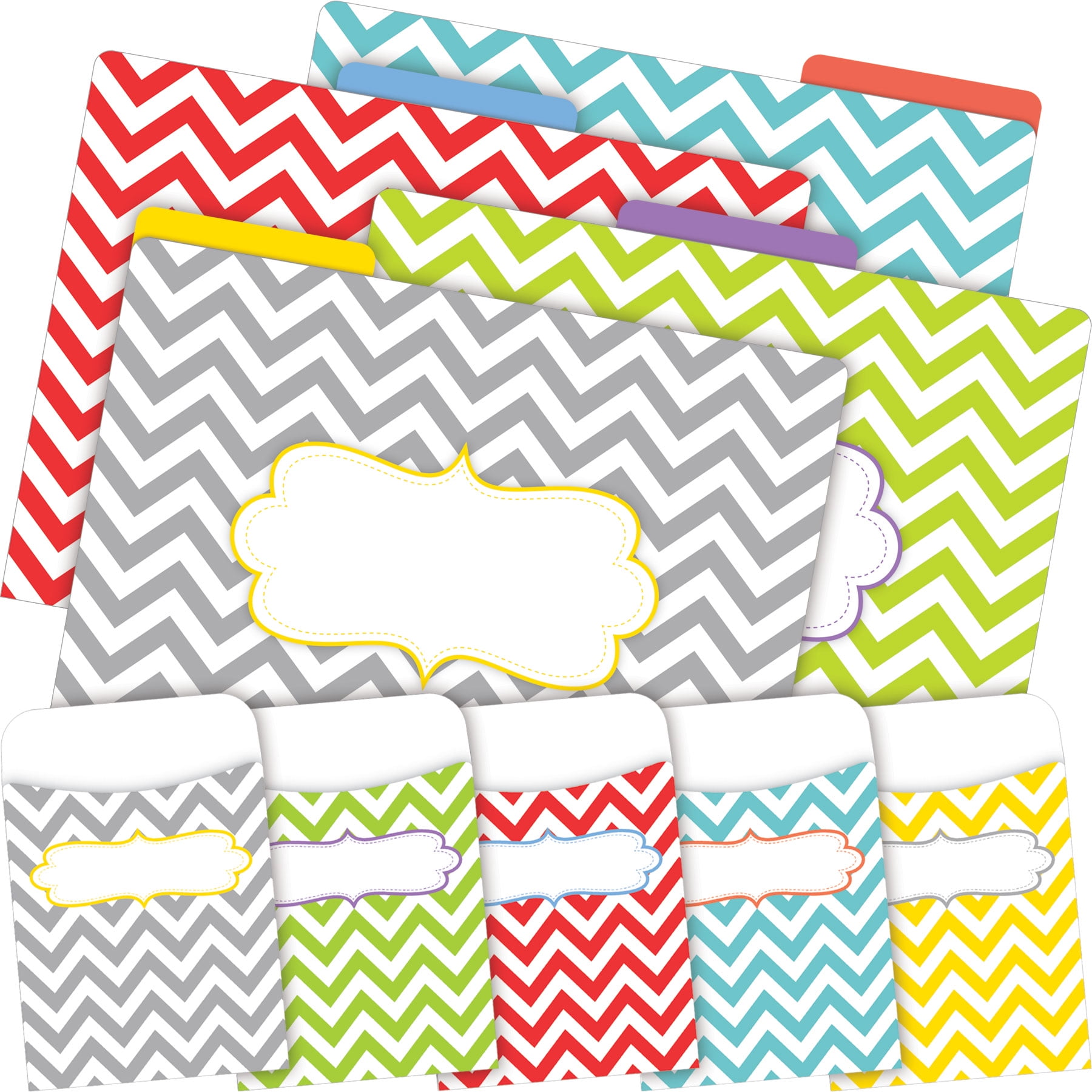 Barker Creek Folder/Pocket Set - Chevron Beautiful (BC3589)