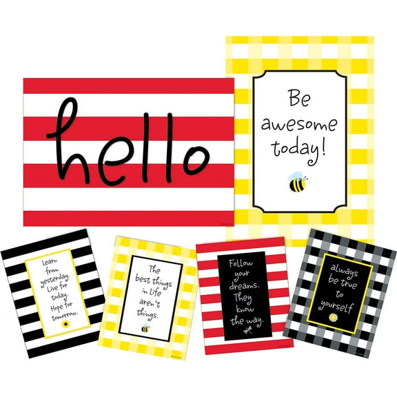 Barker Creek Follow Your Dreams Motivational Art Prints & Posters Set Set of 6, 13.37" x 19"