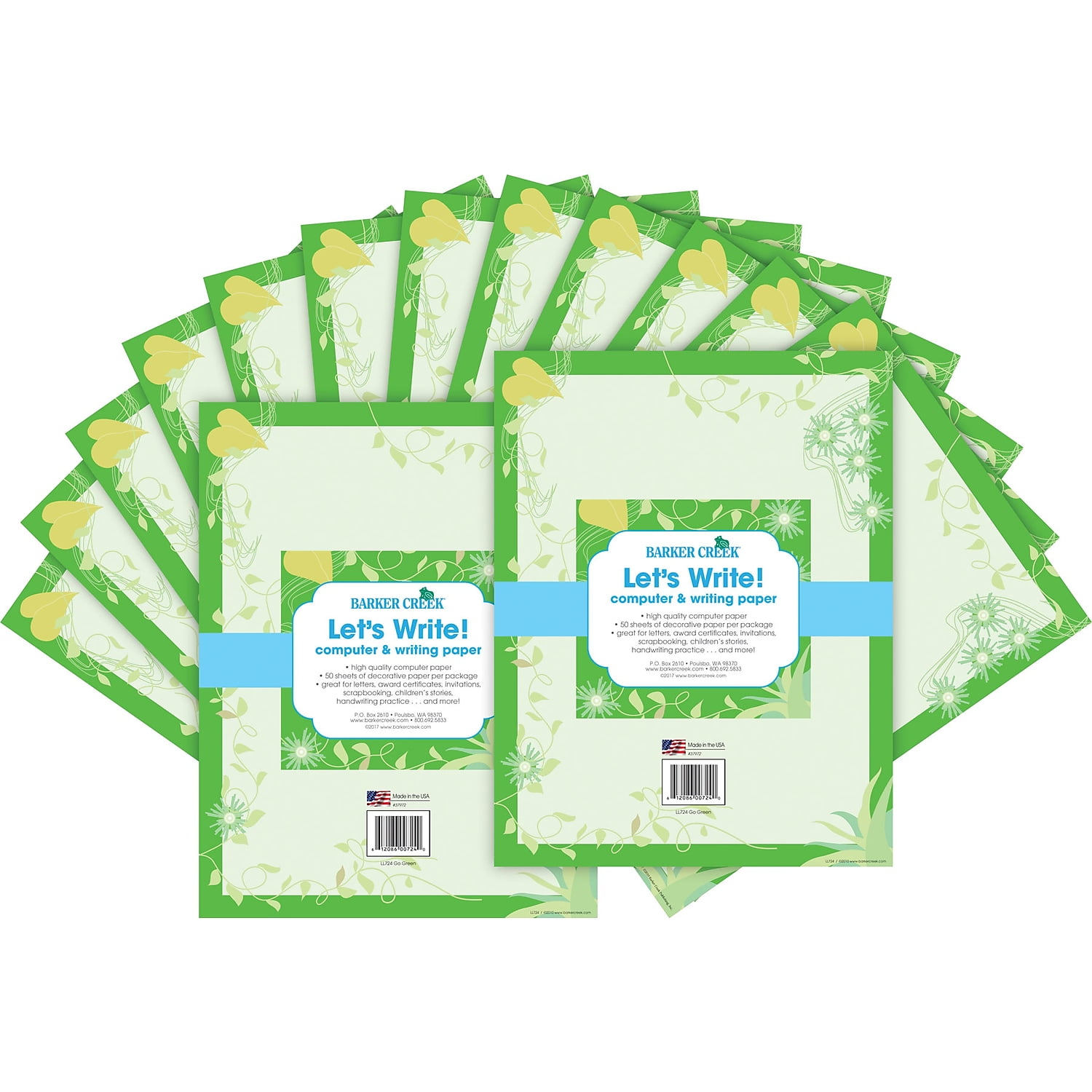 Barker Creek Go Green Computer Paper 100 Sheets/Set (BC3613) - Walmart.com