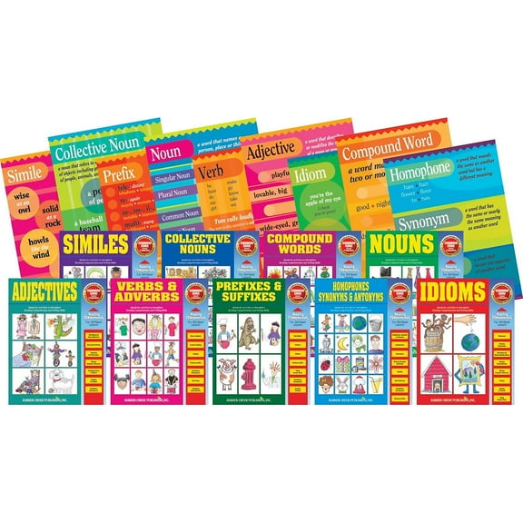 Barker Creek Grammar Poster & Activity Book Set (BCP3505)