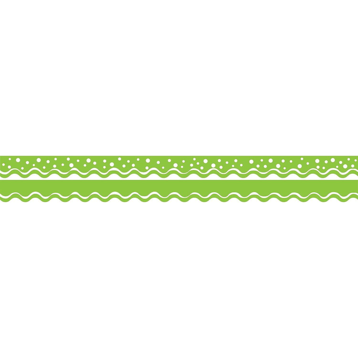 Printable Lime Green Rounded Thick Line Page Border
