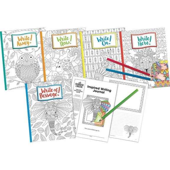 Barker Creek Inspired Writing Journal Set - Boho - Set of 10 (BC3514)