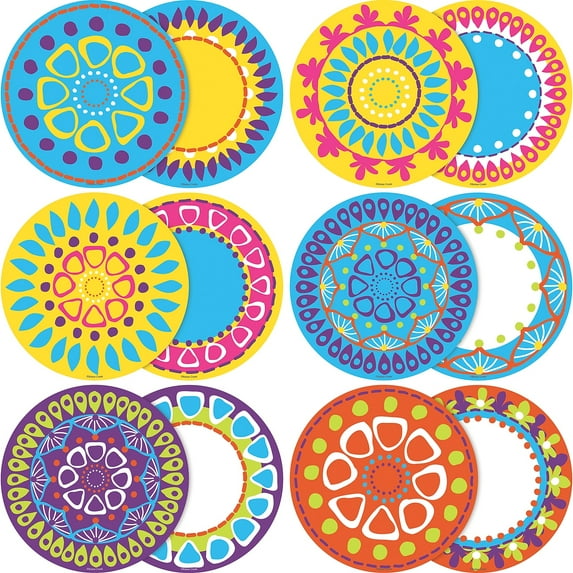 Barker Creek Moroccan Double-Sided Accents approx. 5.25" wide 6 each of 6 designs LL2209