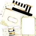 thumbnail image 1 of Barker Creek On-Trend Organizer Set, Gold, Coordinated Set includes 12 Designer File Folders, 50 Sheets of Decorative Computer Paper, and 30 Peel & Stick Library Pockets (4096), 1 of 3