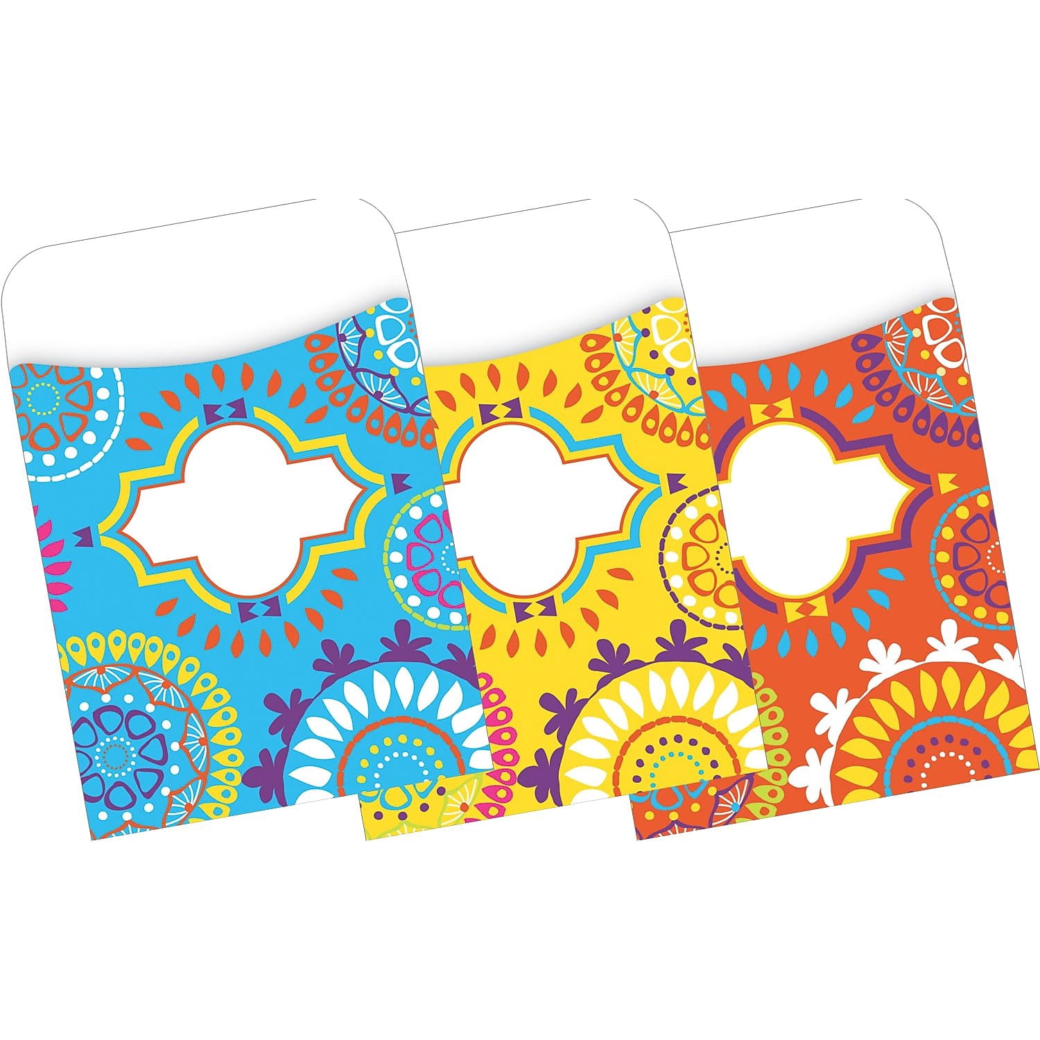 Peel & Stick - Petals & Prickles Library Pockets, 3 1/2" X 5 1/8", Pack