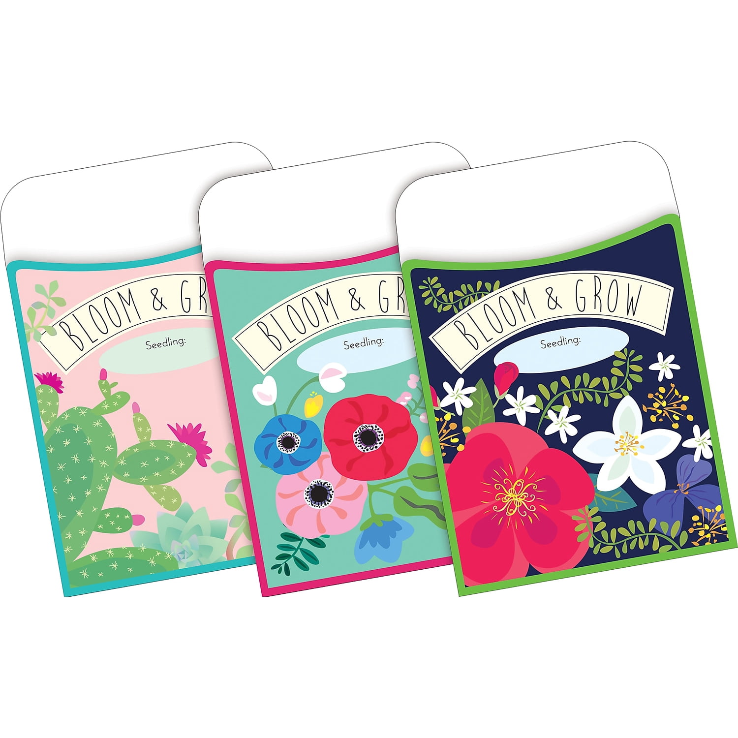 Barker Creek Peel & Stick Pockets Petals & Prickles Multi-Design Set 30 ...