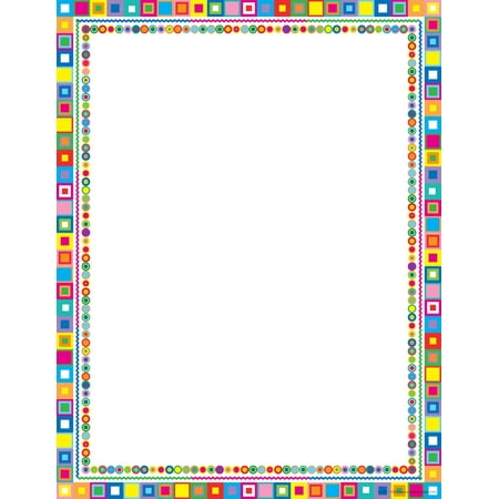 Barker Creek Retro Design Computer Paper, 8-1/2 x 11 Inches, 50 Sheets