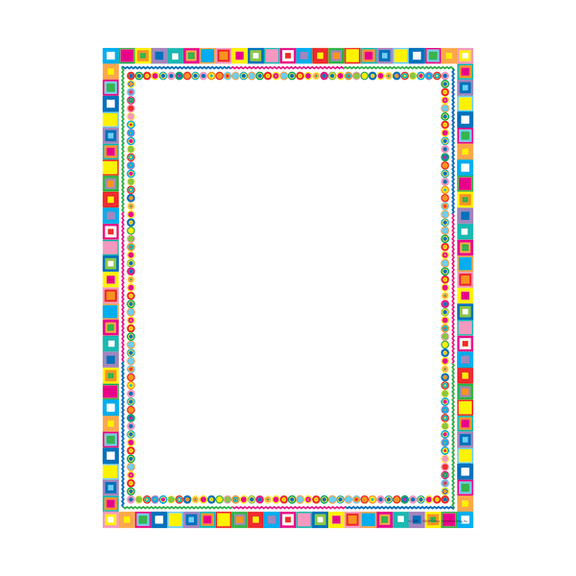 Barker Creek Retro Design Computer Paper, 8-1/2 x 11 Inches, 50 Sheets