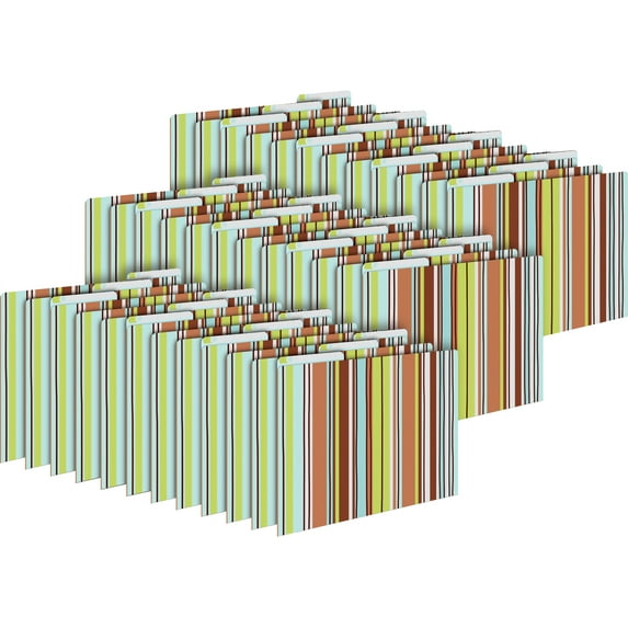 Barker Creek Ribbon by the Yard Letter-Size File Folders — 36/Set