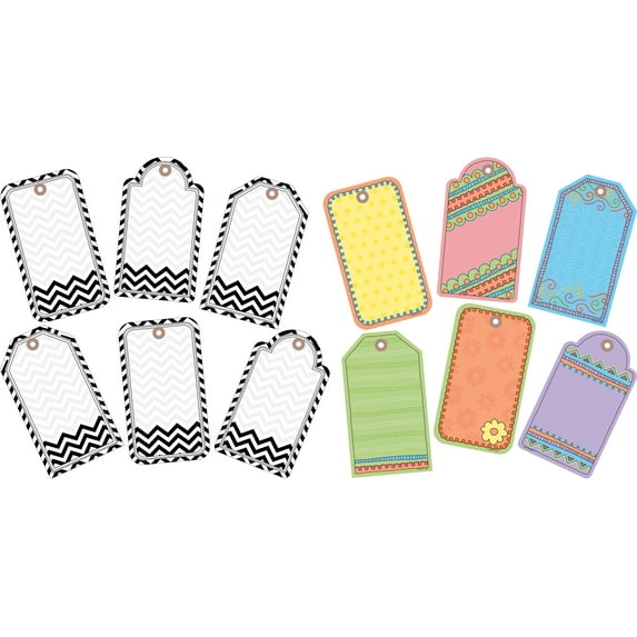 Barker Creek Tag! You're It & Black Tie Affair Accent 2-Pack 72 Pieces/Set BC3722