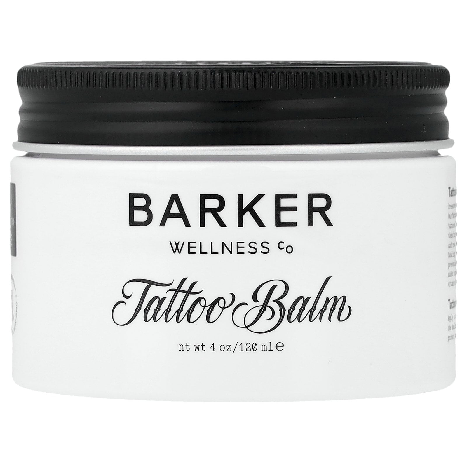 Barker Wellness Co Tattoo Balm, 4 oz (120 ml)