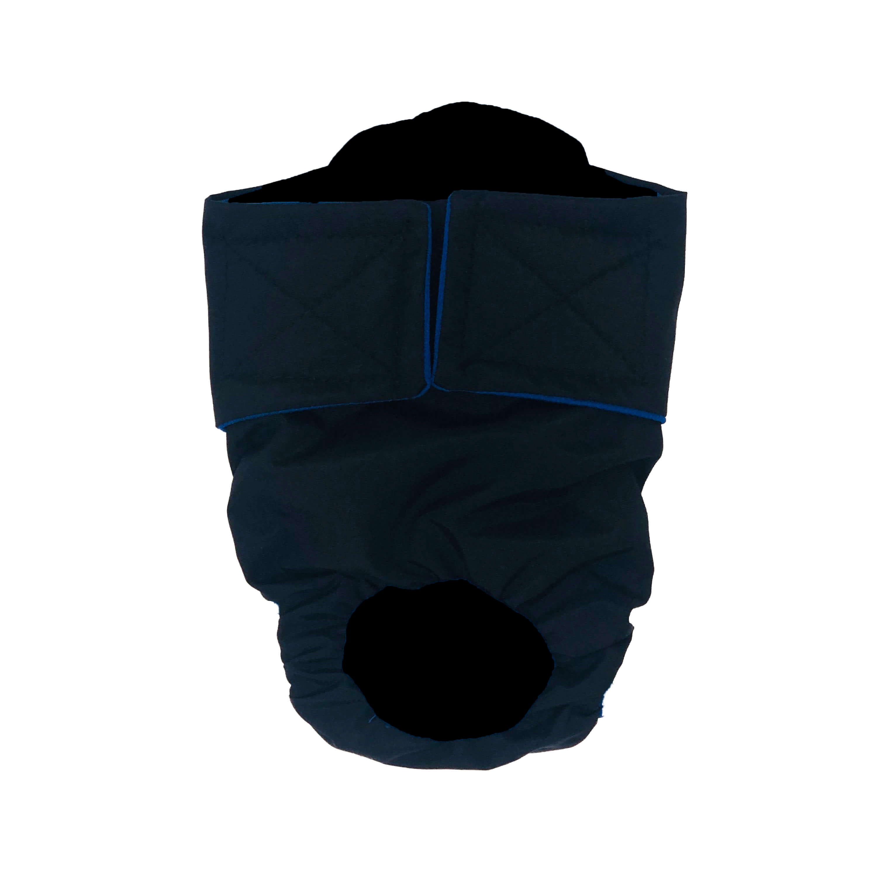 Barkertime Black Waterproof Premium Dog Diaper - Made in USA