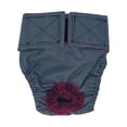 thumbnail image 1 of Barkertime Black and White Gingham Premium Waterproof Premium Dog Diaper - Made in USA, 1 of 10