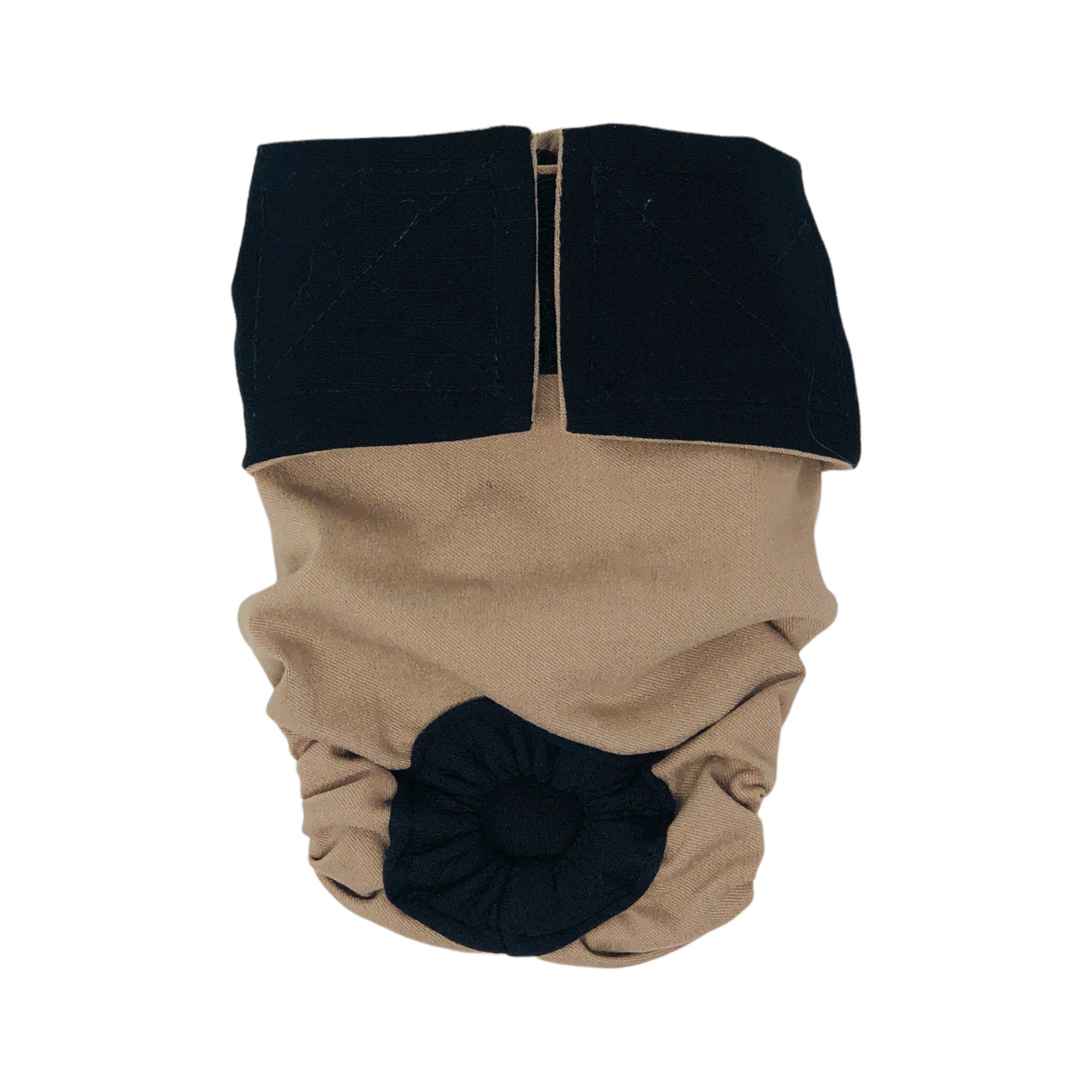 Barkertime Black on Brown Beige Dog Diaper
