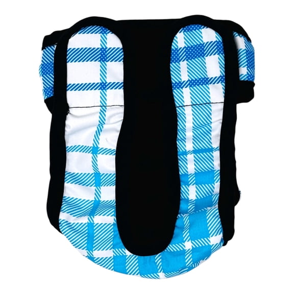 Barkertime Blue Plaid Dog Diaper Pull-up
