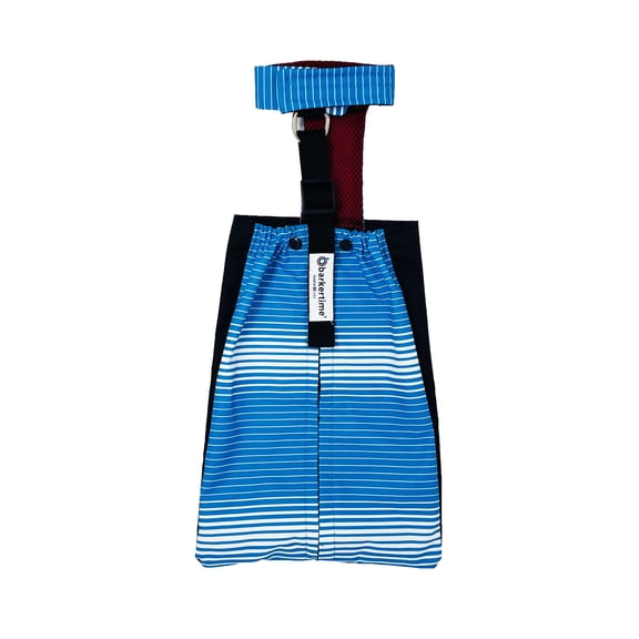 Barkertime Blue Stripes Waterproof Dog Drag Bag - Made in USA